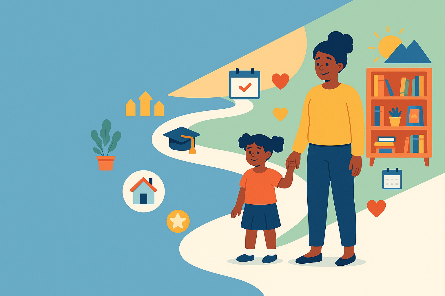 Parent and child enjoying a fun playdate activity together